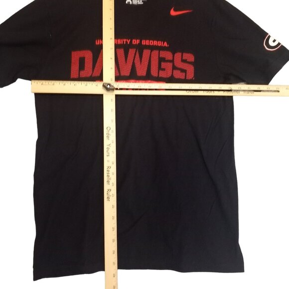 Nike Men's Medium Regular Fit Black University of Georgia Dawgs Football T-Shirt - Picture 6 of 7